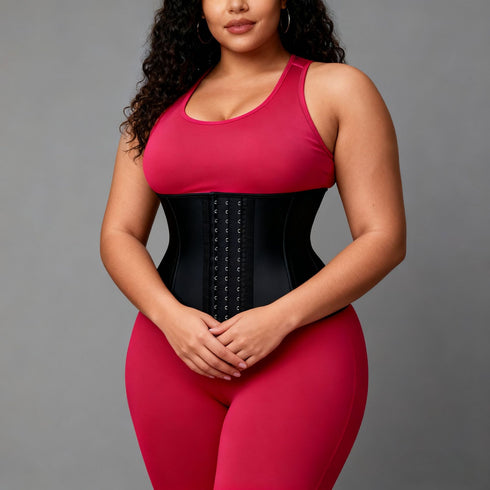 Womens Waist Trainer Tummy Control Latex Slim Body Shaper Belly Band Wrap