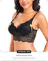 Women's Lace Nursing Bra Wirefree Padded Breastfeeding Maternity Bralette Cute More Coverage