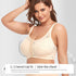 Women's Full Back Bras for Senior Lady with Scoliosis Comfortable Front Hook Posture Bra