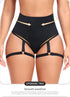 Women's Booty Shorts with Garters High Waisted Pants Butt Lifting Gym Pole Dance Yoga