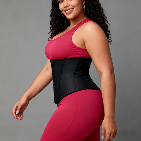 Womens Waist Trainer Tummy Control Latex Slim Body Shaper Belly Band Wrap