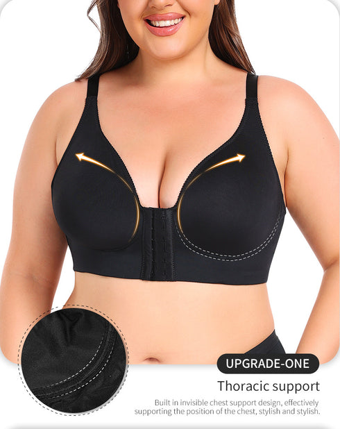 Front Closure Bras for Older Women Post-Surgery Wireless Bra No Underwire