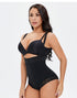 Women's Zipper Thong Shapewear Tummy Control Body Shaper High Waisted Spaghetti Strap Compression Underwear