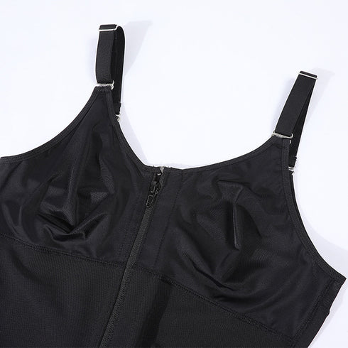 Shapewear Bodysuit for Women Tummy Control Zip-Up Body Shaper Compression Suit