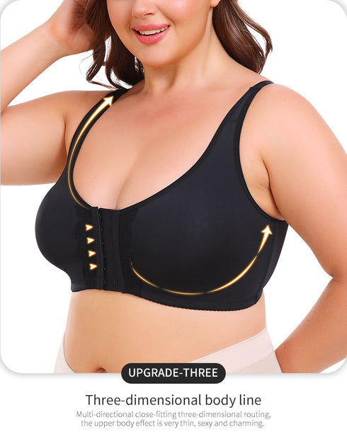 Bras for Women Plus Size Bras Full Coverage Wireless Bra Front Closure Bra