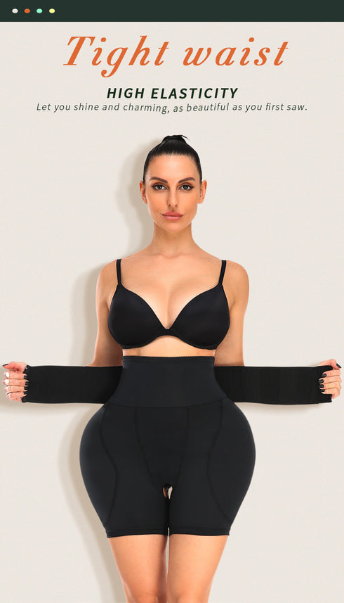 Body Shaper for Women Butt Lifting Shapewear Tummy Control with Hook Zipper Closure