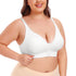 Front Closure Bras for Older Women Post-Surgery Wireless Bra No Underwire