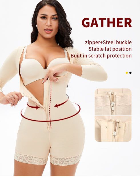 Fajas Colombianas Shapewear for Women Postpartum Body Shaper Butt Lifter Bodysuit