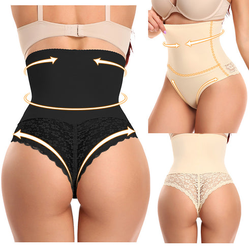Shapewear Tummy Control Seamless High Waisted Body Shaper Waist Slimming Thong Underwear Girdle