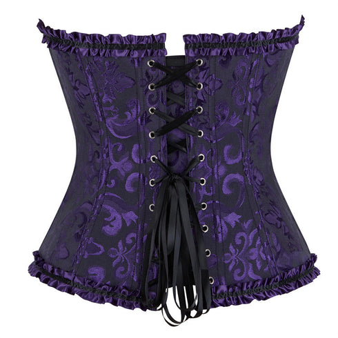 Women's Corset Bustier Top Sexy Lingerie Sets Black Red Overbust