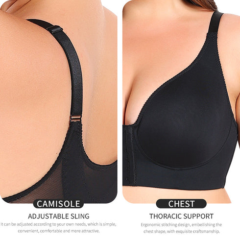 Front Closure Bras for Older Women Post-Surgery Wireless Bra No Underwire