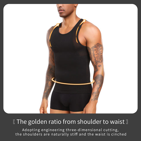 Original Men's Chest Compression Shirt to Hide Gynecomastia Moobs Shapewear
