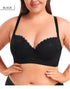 Women Full Coverage Support Bralette Adjustable Lace Bra Underwire Bra Plus Size