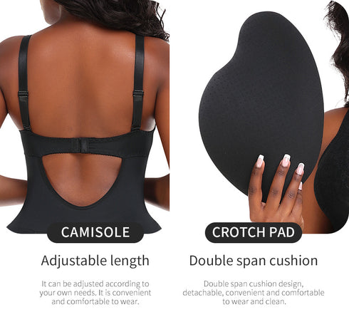 Women's Tummy Control Shapewear Plus Size Full Body Shaper Butt Lifter Thigh Slimmer Post Surgery Compression Bodysuit