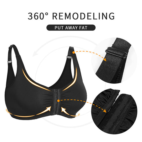 Plus Size Lace Bra Women's Full Coverage Unlined Underwire Bra for Heavy Breast