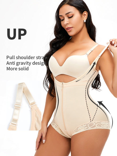 Fajas Colombianas Shapewear for Women Postpartum Tummy Control Body Shaper Butt Lifter Bodysuit