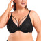 Minimizer Bras for Women Full Coverage Unlined Lace Sexy Plus Size Underwire Bra for Large Breasts