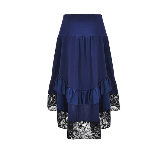 Classical Steampunk Gothic Lace Skirt For Corset