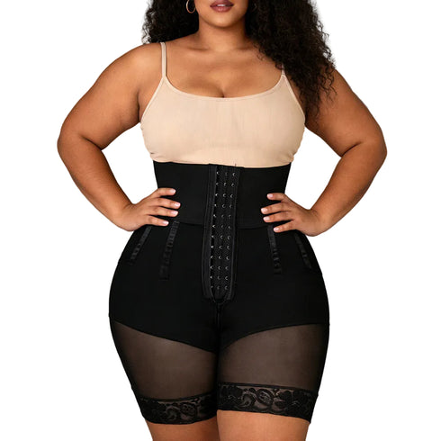 High Waisted Body Shaper Shorts for Women Thigh Slimmer Hip Lift Compression Shapewear