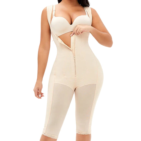 Women's Bodysuit Butt Lifter Shapewear Tummy Control Body Shaper Leotards Jumpsuit Zipper