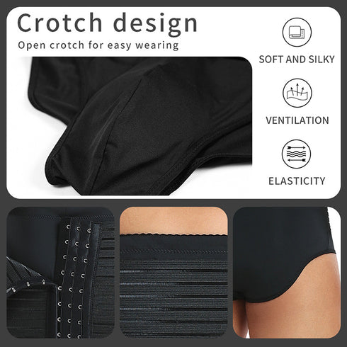 Men’s Tummy Shaper Briefs High Waist Body Slimmer Firm Control Belly Adjustable Compression Shapewear