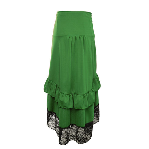 Classical Steampunk Gothic Lace Skirt For Corset