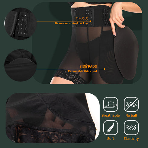 Shapewear for Women Hip Enhancer Booty Breathable Panties Double Compression Bodysuit Butt Lifter