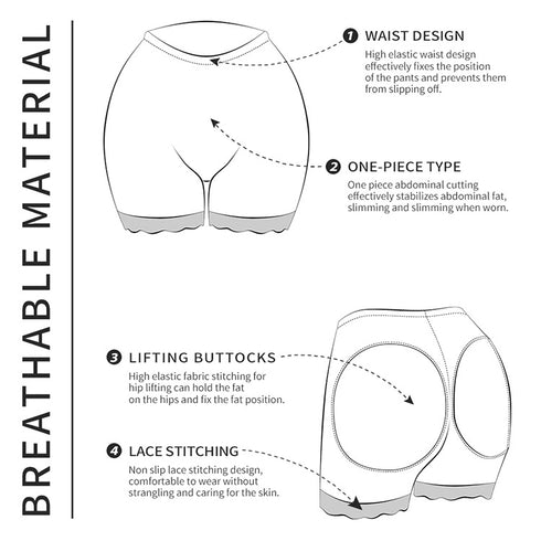 Women's Butt Lifter Lace Boy Shorts Body Shaper Panties Boyshorts Underwear