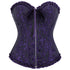 Women's Corset Bustier Top Sexy Lingerie Sets Black Red Overbust