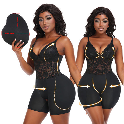 Women's Tummy Control Shapewear Plus Size Full Body Shaper Butt Lifter Thigh Slimmer Bodysuit