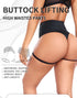 Women's Booty Shorts with Garters High Waisted Pants Butt Lifting Gym Pole Dance Yoga