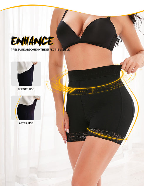 Women Butt Pads Shapewear Shorts Booty Padding Lace Panties Butt Lifter Hip Enhancer