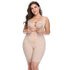 Women Large Size Bodysuit Thighs Slimmer Full Body Shapewear Breathable Open Bust