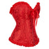 Women's Corset Bustier Top Sexy Lingerie Sets Black Red Overbust