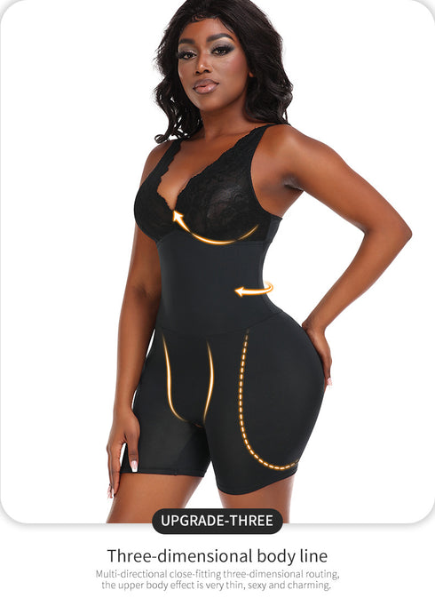 Women's Tummy Control Shapewear Plus Size Full Body Shaper Butt Lifter Thigh Slimmer Post Surgery Compression Bodysuit