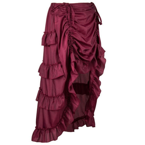 Women Steampunk Gothic Dance Costume Skirt