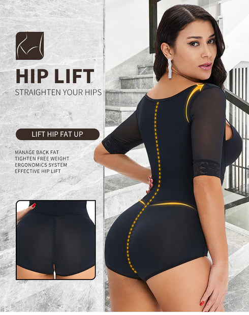 Plus Size Fajas Colombianas Moldeadoras High Compression Tummy Control Shapewear