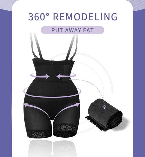 Adjustable Buckle Straps Crotch Waist Crotch Rich Sponge Abdomen Body Shaping Body Sculpting Pants