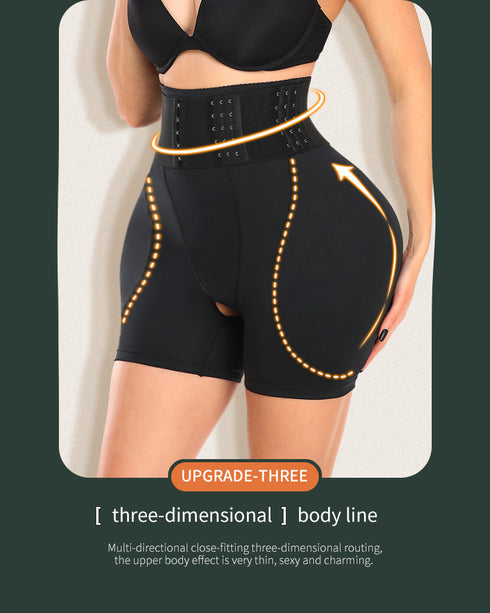 Body Shaper for Women Butt Lifting Shapewear Tummy Control with Hook Zipper Closure