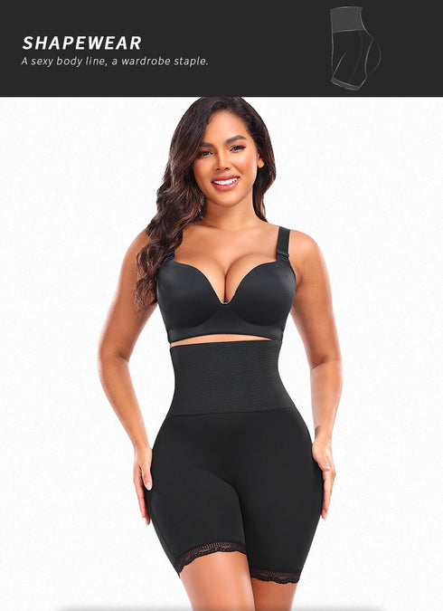 Women's High Waist Cut Out Shapewear Boyshorts Butt Lifter Body Shape Panties Shorts