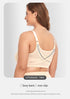 Women's Full Back Bras for Senior Lady with Scoliosis Comfortable Front Hook Posture Bra