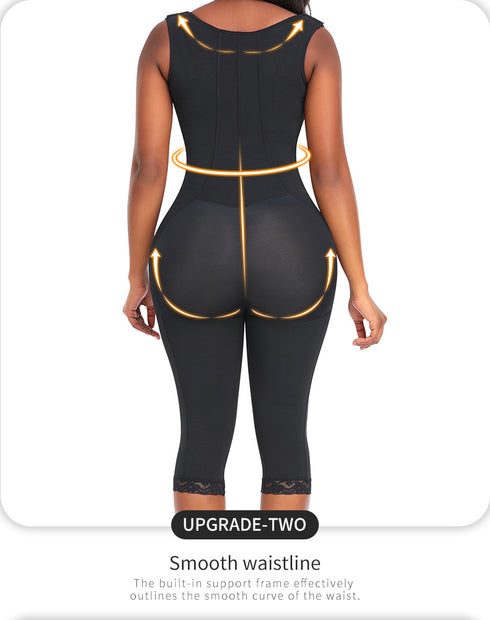 Women's Bodysuit Butt Lifter Shapewear Tummy Control Body Shaper Leotards Jumpsuit Zipper