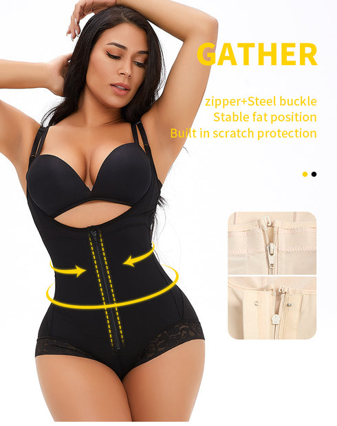 Fajas Colombianas Shapewear for Women Postpartum Tummy Control Body Shaper Butt Lifter Bodysuit
