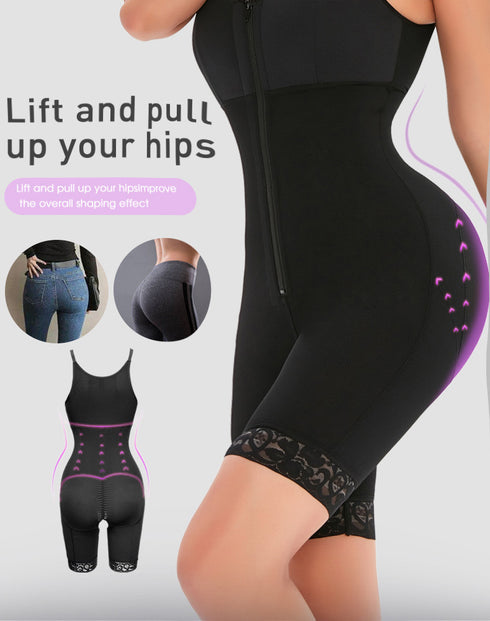Fajas Colombianas Shapewear for Women Postpartum Tummy Control Body Shaper Butt Lifter Bodysuit