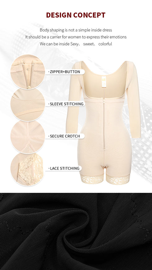 Fajas Colombianas Shapewear for Women Postpartum Body Shaper Butt Lifter Bodysuit