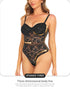 Lace Bodysuit for Women Tummy Control Shapewear One Piece Body Shaper Thongs