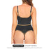 Shapewear for Women V Neck Lace Stitching Bodysuit One Piece Thong Body Shaper Top