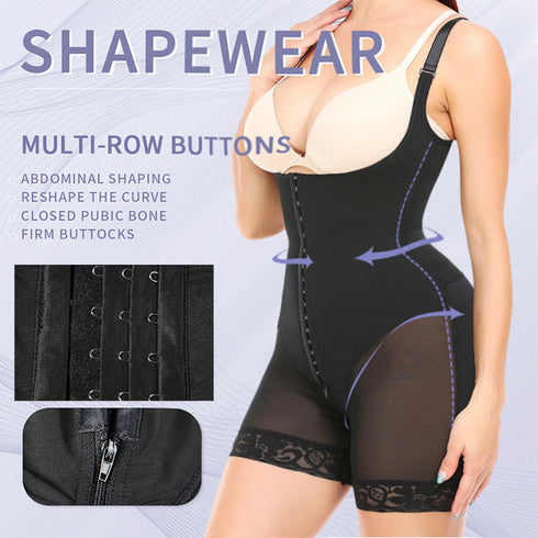 Bodysuit Seamless Underbust Lace Open Crotch Body Shaper Butt Lifter Shapewear