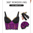 Lace Bralette for Women V Neck Bustier Tops with Underwired Racerback Crop Top
