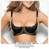 Women's Floral Lace Lingerie Bras Half Cups Push Up Shelf Demi Balconette Bralette Crop Tops